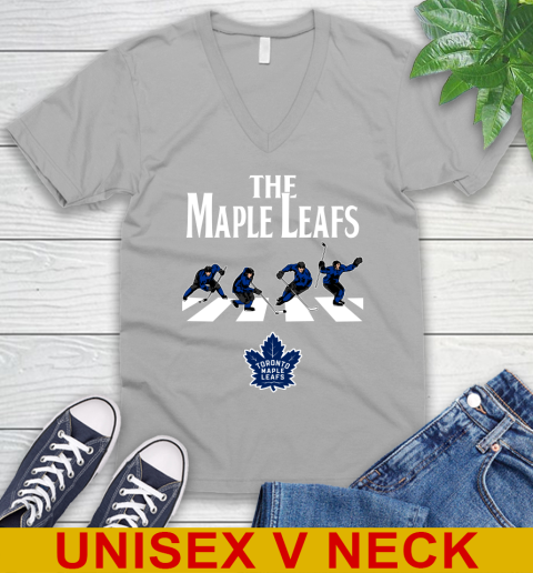 NHL Hockey Toronto Maple Leafs The Beatles Rock Band Shirt V-Neck T-Shirt 3