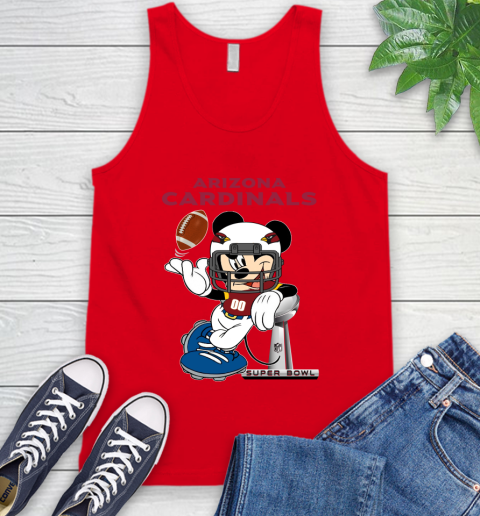 NFL Arizona Cardinals Mickey Mouse Disney Super Bowl Football T Shirt Tank Top 6