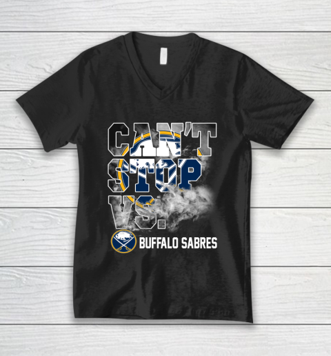 NHL Buffalo Sabres Hockey Can't Stop Vs V-Neck T-Shirt