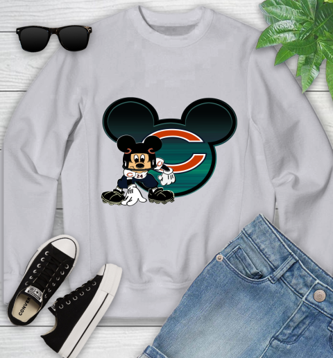 NFL Chicago Bears Mickey Mouse Disney Football T Shirt Youth Sweatshirt 4