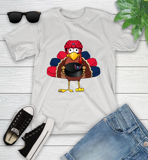 Washington Capitals Turkey Thanksgiving Day Youth T-Shirt