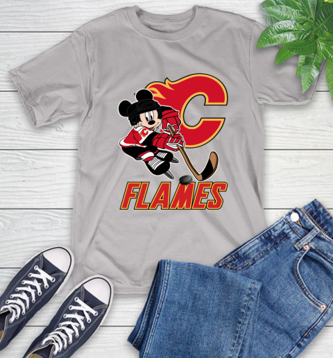 NHL Calgary Flames Mickey Mouse Disney Hockey T Shirt T-Shirt 12