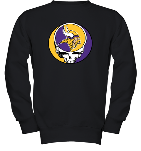 Minnesota Vikings x Grateful Dead Youth Crewneck Sweatshirt