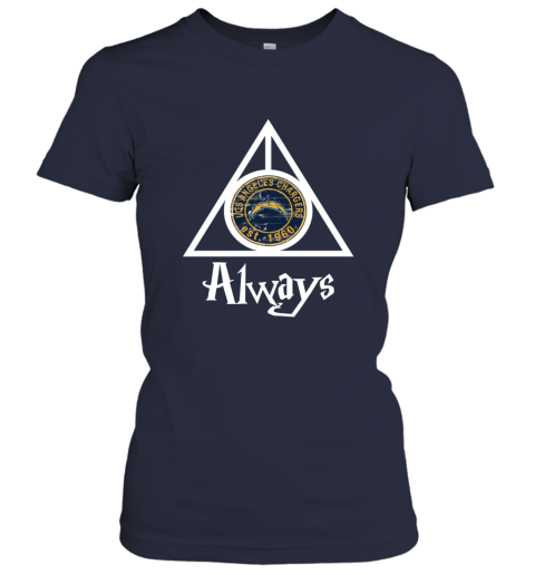 Always Love The Los Angeles Chargers x Harry Potter Mashup NFL u5vv always love the los angeles chargers x harry potte ladies t shirt 20 front navy
