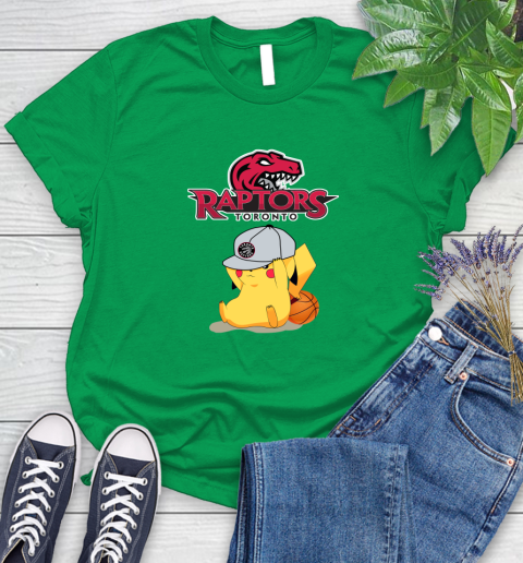NBA Pikachu Basketball Sports Toronto Raptors Women's T-Shirt 6