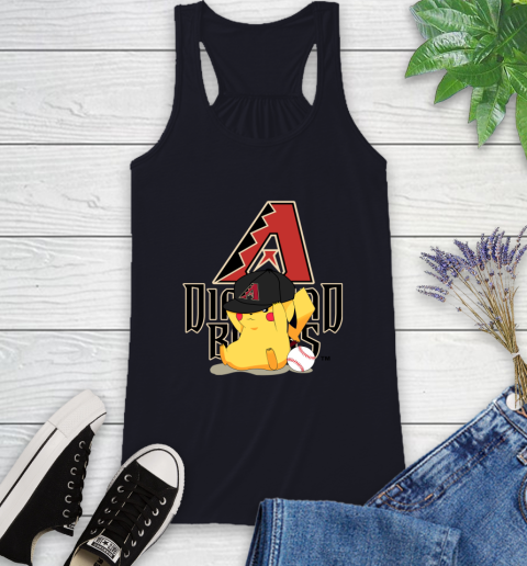 MLB Pikachu Baseball Sports Arizona Diamondbacks Racerback Tank 10