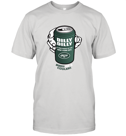 Bud Light Dilly Dilly! New York Jets Birds Of A Cooler Unisex Jersey Tee