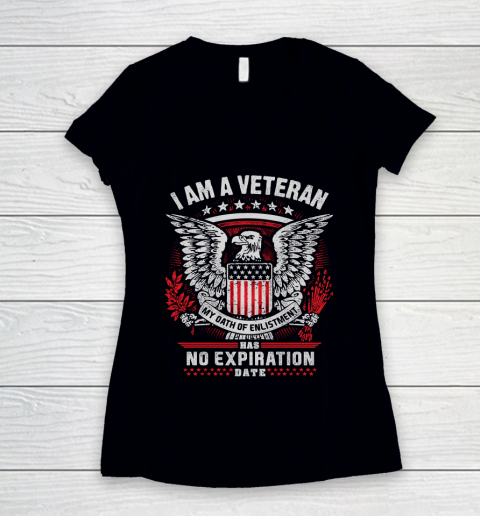 Veteran Shirt Oath Of Enlistment Women's V-Neck T-Shirt