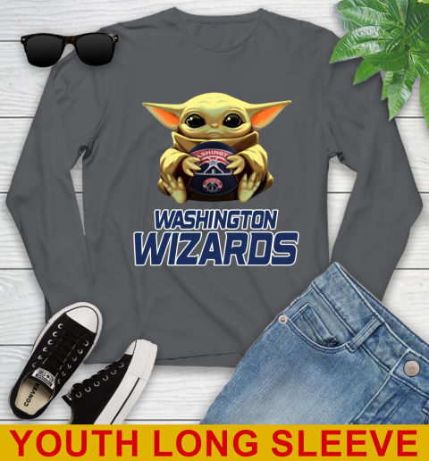 NBA Basketball Washington Wizards Star Wars Baby Yoda Shirt 130