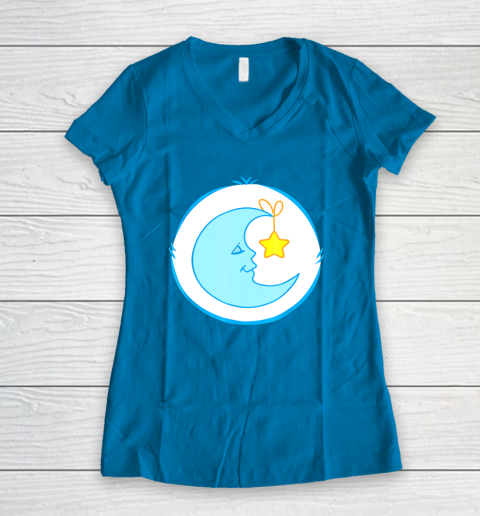 Bedtime Care For Bear Bed time For Bear Costume Women's V-Neck T-Shirt 5