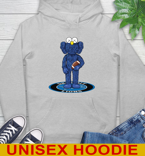 NFL Football Detroit Lions Kaws Bff Blue Figure Shirt Hoodie 6