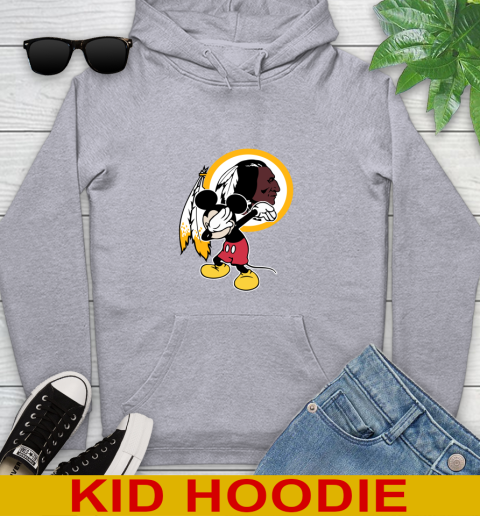 Washington Redskins NFL Football Dabbing Mickey Disney Sports Youth Hoodie 6
