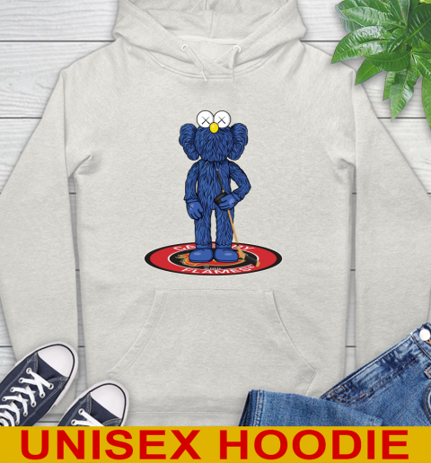 NHL Hockey Calgary Flames Kaws Bff Blue Figure Shirt Hoodie 12