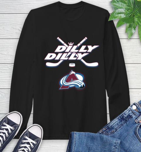NHL Colorado Avalanche Dilly Dilly Hockey Sports Long Sleeve T-Shirt 2