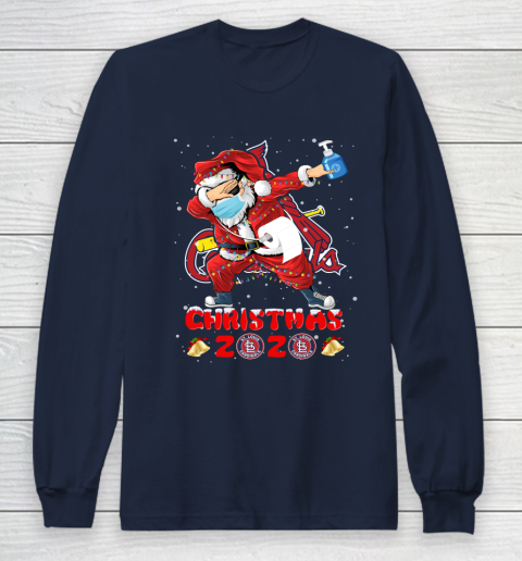 St.Louis Cardinals Funny Santa Claus Dabbing Christmas 2020 MLB Long Sleeve T-Shirt 2