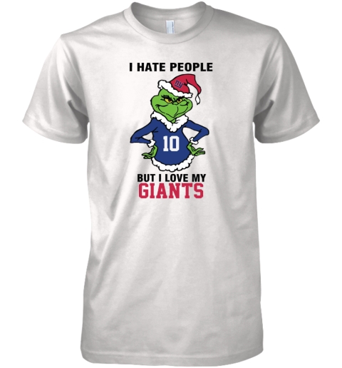 I Hate People But I Love My Giants New York Giants NFL Teams Premium Men's T-Shirt