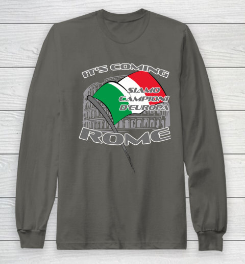 ITALIA Football Champions  SIAMO CAMPIONI D'EUROPA It's coming Rome Long Sleeve T-Shirt 5