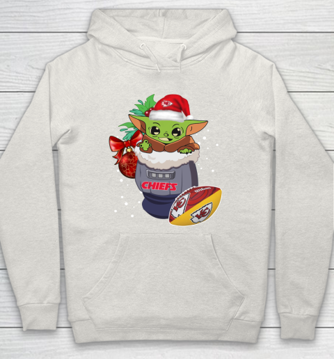 Kansas City Chiefs Christmas Baby Yoda Star Wars Funny Happy NFL Hoodie 12
