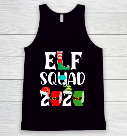 Elf Squad Quarantine Christmas 2020 Family Matching Xmas Tank Top