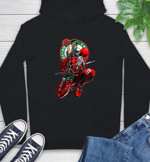 NBA Deadpool Marvel Comics Sports Basketball Boston Celtics Hoodie 2