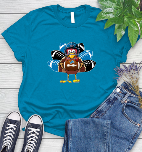 Detroit Lions Turkey Thanksgiving Day Women's T-Shirt 7