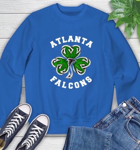 NFL Atlanta Falcons Three Leaf Clover St Patrick's Day Football Sports Sweatshirt 9