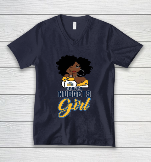 Denver Nuggets Girl NBA V-Neck T-Shirt 3