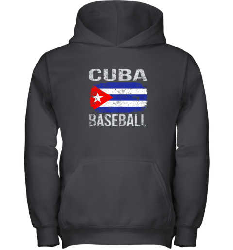 Cuba Baseball, Cuban Flag Youth Hoodie