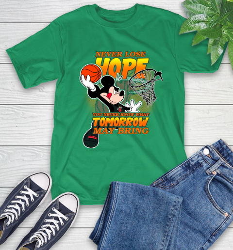 Miami Heat NBA Basketball Mickey Disney Never Lose Hope T-Shirt 7