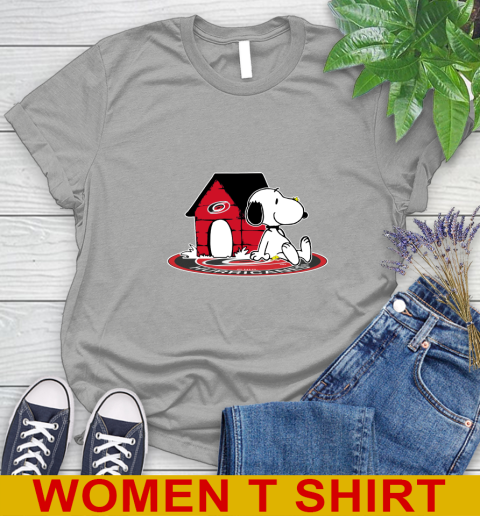 NHL Hockey Carolina Hurricanes Snoopy The Peanuts Movie Shirt Women's T-Shirt 11