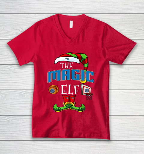 Orlando Magic Christmas ELF Funny NBA V-Neck T-Shirt 7 Orlando Magic Christmas ELF Funny NBA V-Neck T-Shirt - Image 7