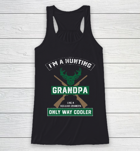 Grandpa Funny Gift Apparel  Funny Hunting Grandpa Gift Racerback Tank