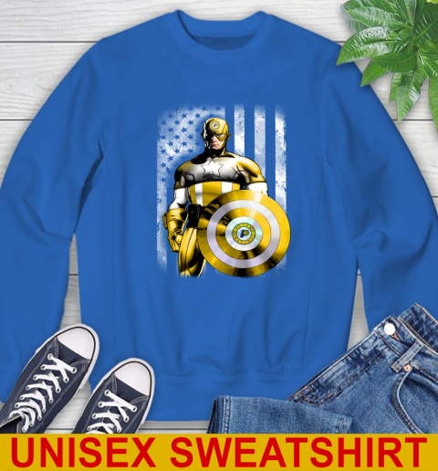Indiana Pacers NBA Basketball Captain America Marvel Avengers American Flag Shirt Sweatshirt 11