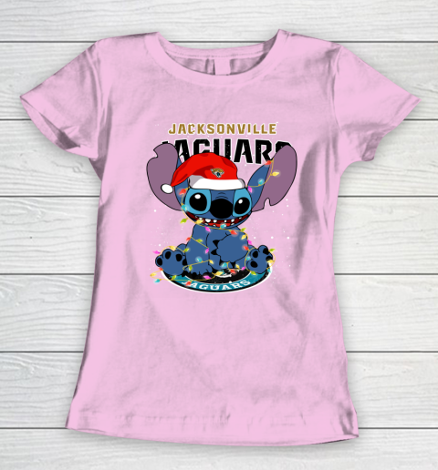 Jacksonville Jaguars NFL Football noel stitch Christmas Women's T-Shirt 6