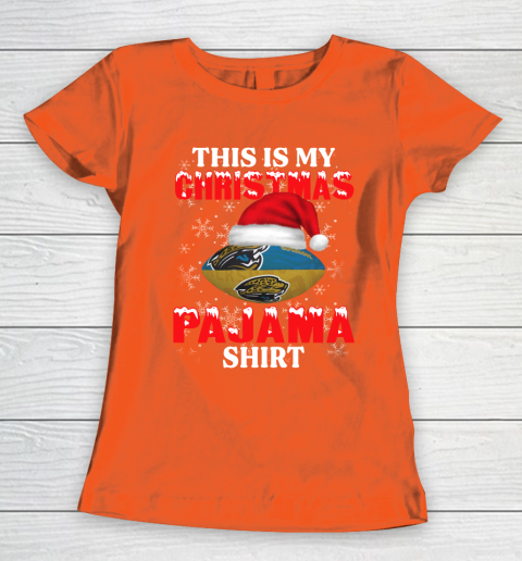Jacksonville Jaguars This Is My Christmas Pajama Shirt NFL Women's T-Shirt 3