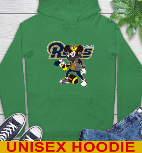 Los Angeles Rams NFL Football Mickey Peace Sign Sports Hoodie 8