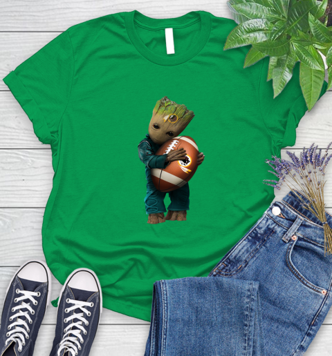 NFL Groot Guardians Of The Galaxy Football Sports Washington Redskins Women's T-Shirt 6