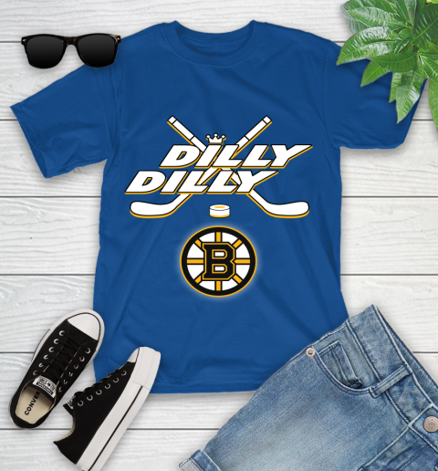 NHL Boston Bruins Dilly Dilly Hockey Sports Youth T-Shirt 9