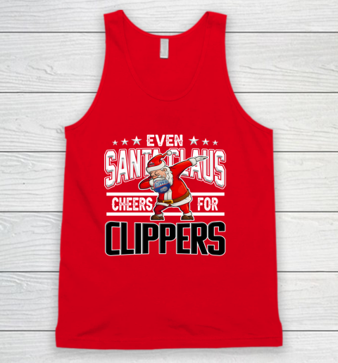 LA Clippers Even Santa Claus Cheers For Christmas NBA Tank Top 5