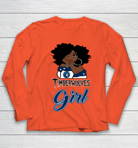 Minnesota Timberwolves Girl NBA Youth Long Sleeve 4