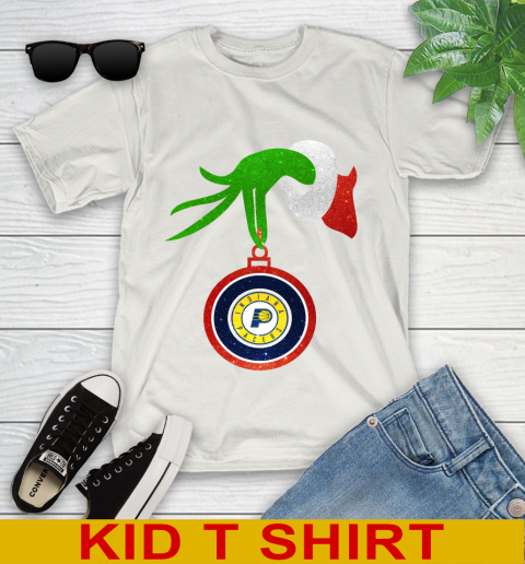 Indiana Pacers Grinch Merry Christmas NBA Basketball Youth T-Shirt 12
