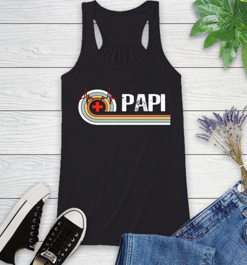 Nurse Shirt Vintage Retro Nurse Papi Tee Funny Papi Father's Day Gift T Shirt Racerback Tank