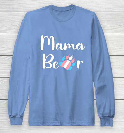 Mama Bear Transgender Mom T Shirt Trans Pride Gift Long Sleeve T-Shirt 8