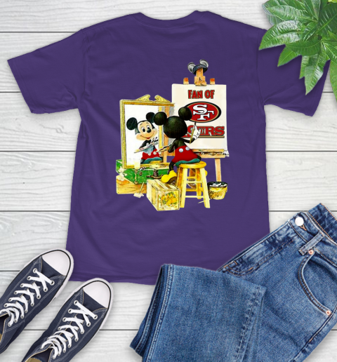 NFL Football San Francisco 49ers Mickey Drawing Shirt 5