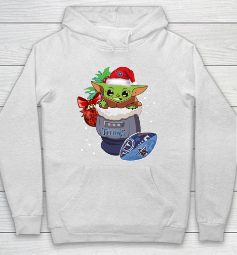 Tennessee Titans Christmas Baby Yoda Star Wars Funny Happy NFL Hoodie