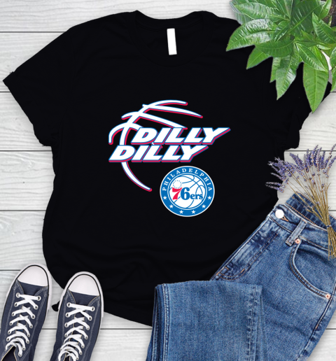 NBA Philadelphia 76ers Dilly Dilly Basketball Sports Women's T-Shirt 2