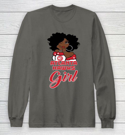 Atlanta Hawkss Girl NBA Long Sleeve T-Shirt 8