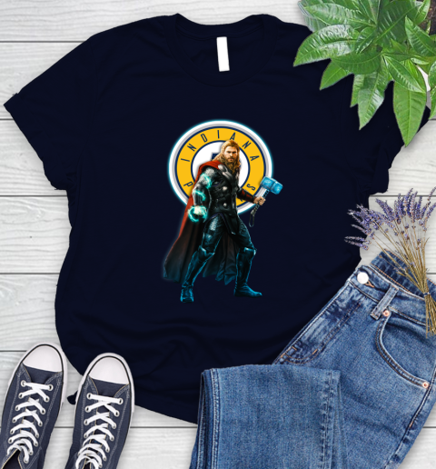 NBA Thor Avengers Endgame Basketball Indiana Pacers Women's T-Shirt 3