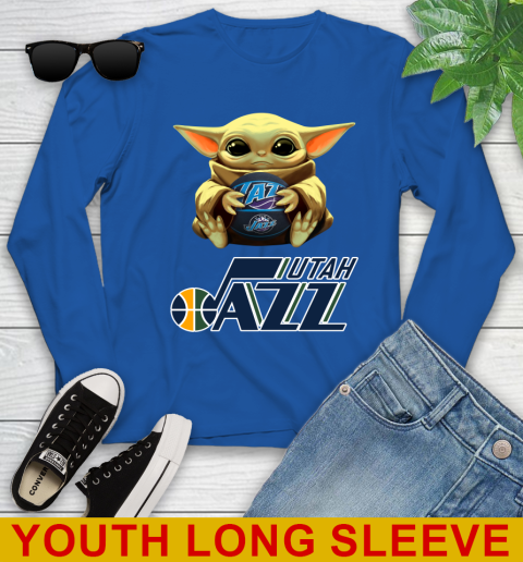 NBA Basketball Utah Jazz Star Wars Baby Yoda Shirt 131