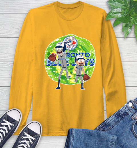 MLB Toronto Blue Jays Rick And Morty Baseball Sports Long Sleeve T-Shirt 3